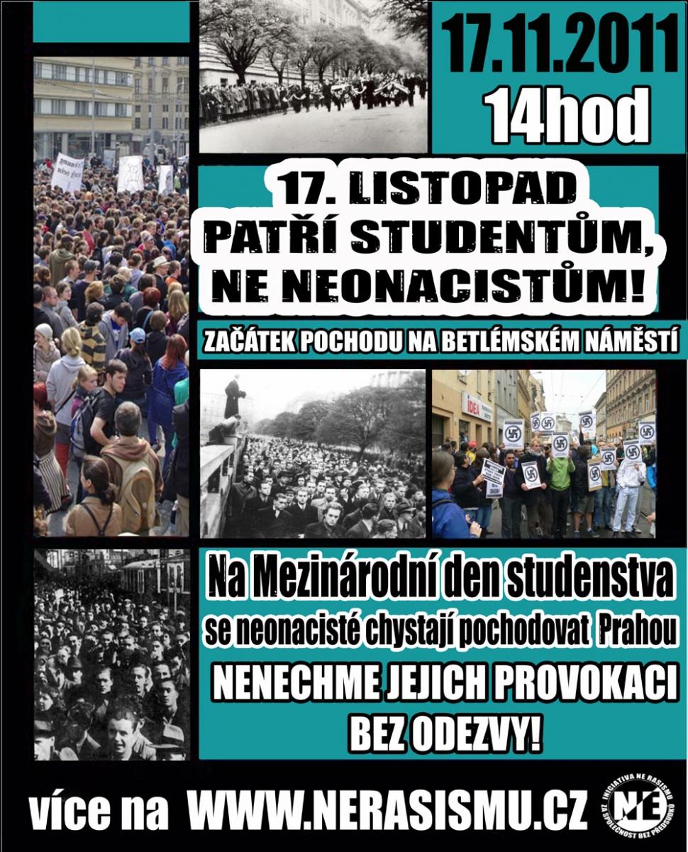 Demonstrace Ne rasismu! 17. 11. 2011